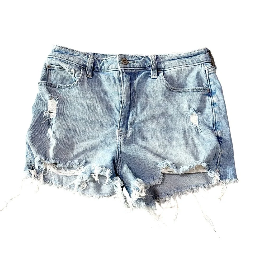 Hollister Light Blue Denim Jean Shorts